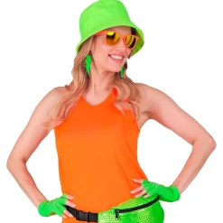 Fingerløse Handsker Neongrøn