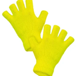 Fingerløse Handsker Neongul