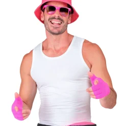 Fingerløse Handsker Neonpink