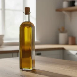 Firkantet Glasvase Med Korkprop