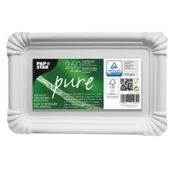 Firkantet Paptallerkener Eco