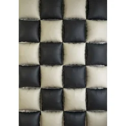 Firkant Folieballoner Sort/Beige