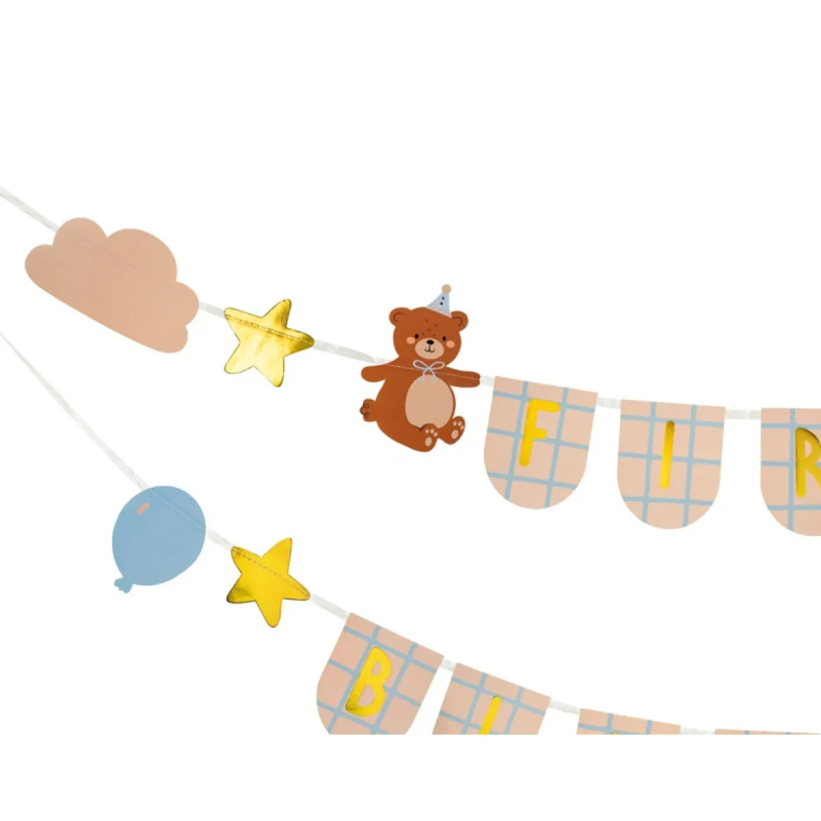 First Birthday Bamse Guirlande