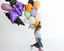 Flagermus Folieballon Lilla