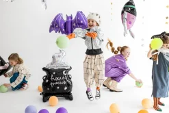 Flagermus Folieballon Lilla