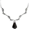 Flagermus Halskæde Med Sort Sten