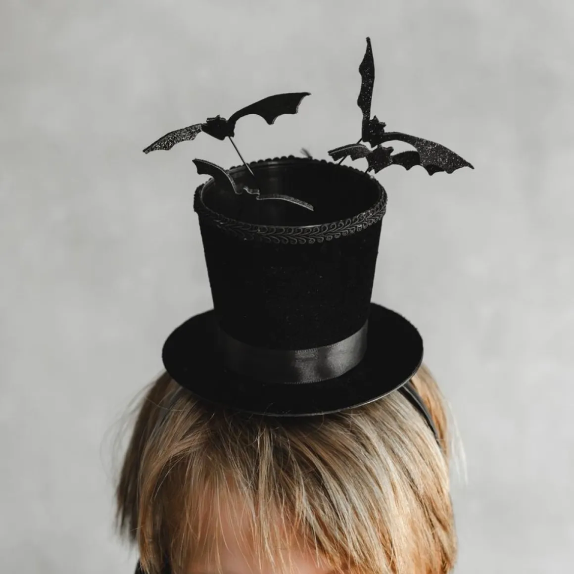 Flagermus Tophat Hårbøjle Sort