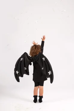 Flagermusvinger Folieballon Sort