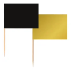 Flag Kagepinde Sort/Guld