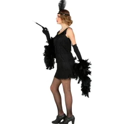 Flapper Kjole Sort