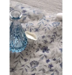 Floral Bordløber Blå