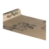 Floral Velour Bordløber Mocca