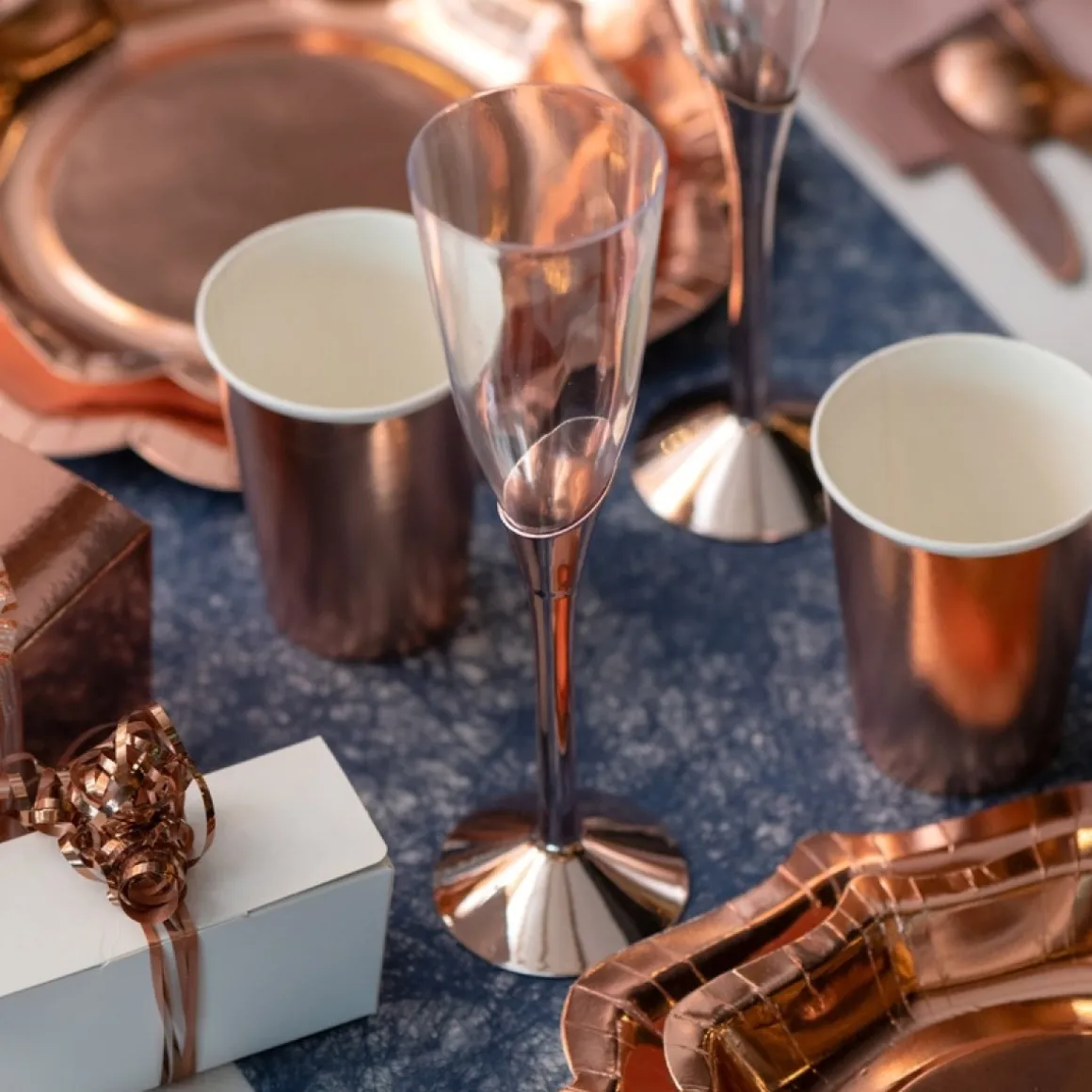 Flute Skrå Champagneglas Sølv