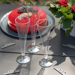Flute Tynde Champagneglas Sølv