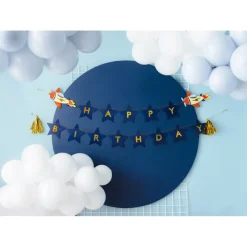 Flyvemaskine Happy Birthday Guirlande