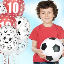 Fodbold Balloner Pastel Hvid