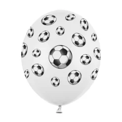 Fodbold Balloner Pastel Hvid
