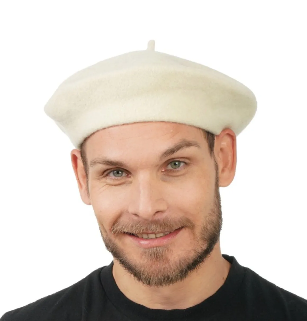 Fransk Baret Hvid