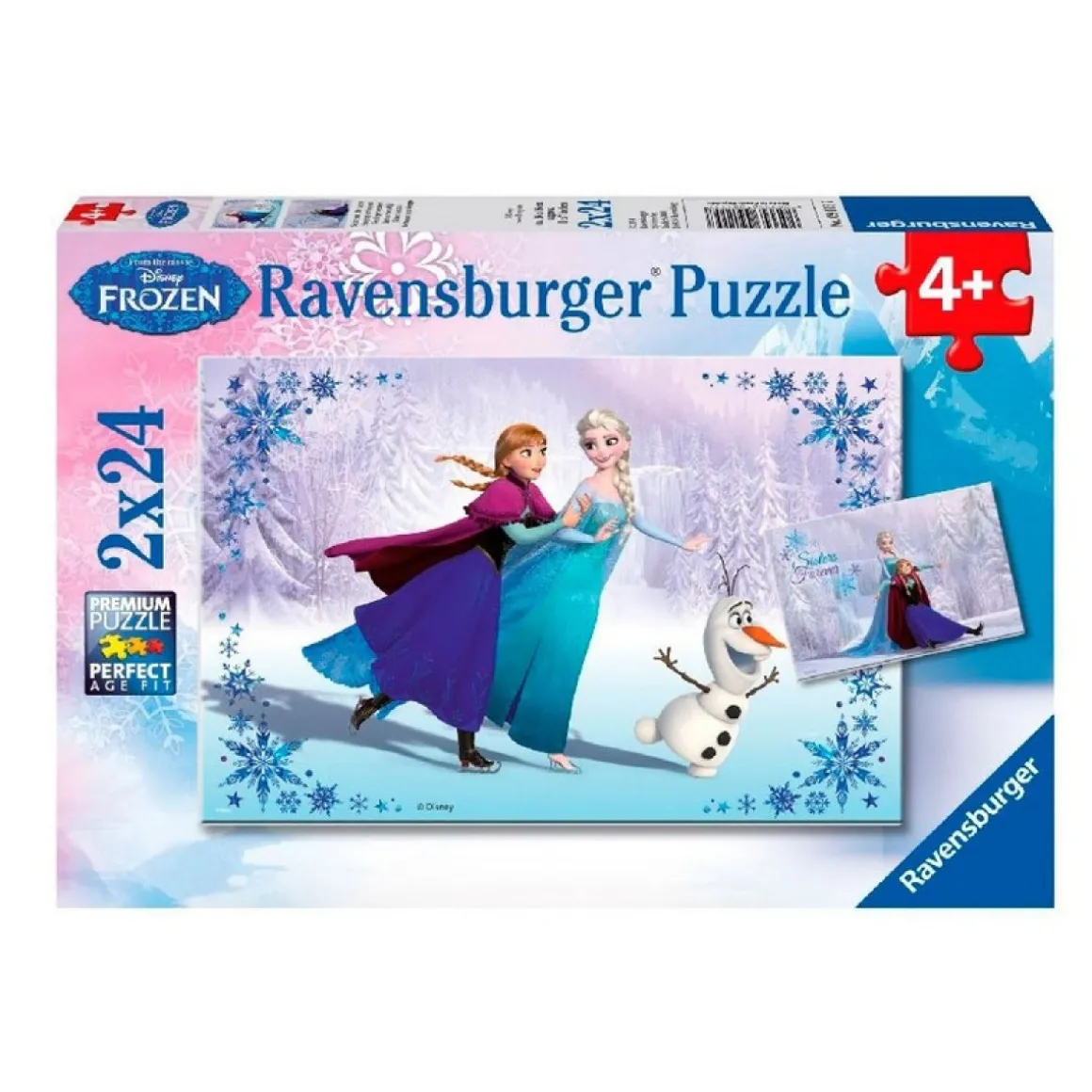 Frozen® 2 x 24 Brikker Puslespil