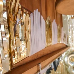 Frynseguirlander Hvid/Guld