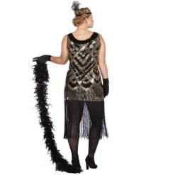 Frynset Glamour Charlestonkjole