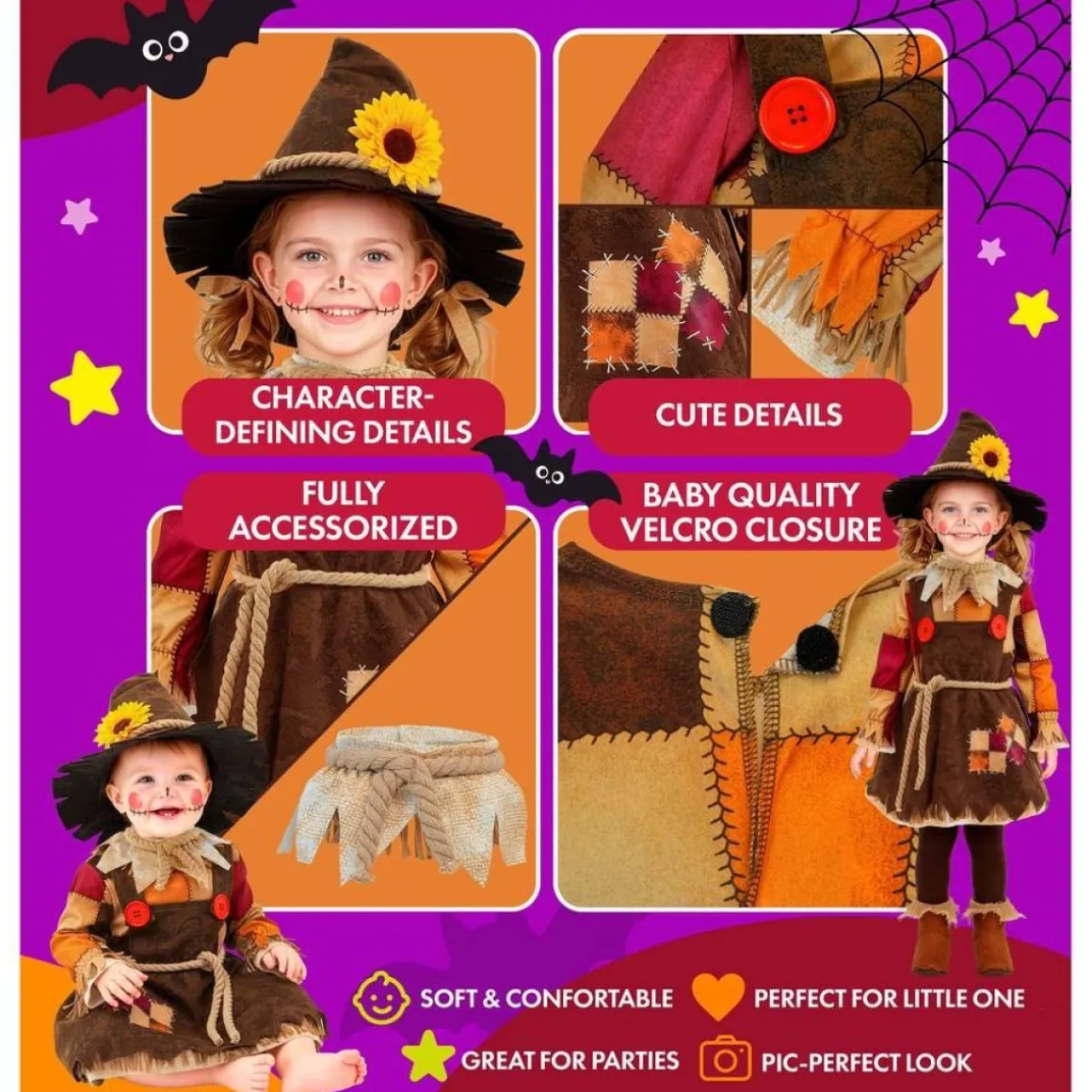 Fugleskræmsel Babykostume