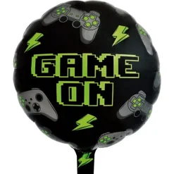 Game On Rund Folieballon
