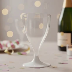 Genanvendelige Champagneglas Hvid