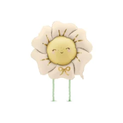 Gående Blomst Folieballon Lys Beige