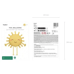 Gående Sol Folieballon