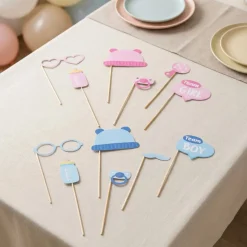 Gender Reveal Selfie Props