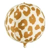 Gepardplettet Kugle Folieballon