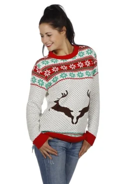 Gevir Julesweater Hvid