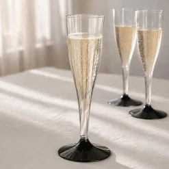 Glasklare Plast Champagneglas