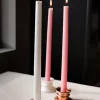 Glas Lysestage Rosaguld