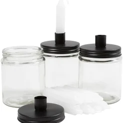 Glas Med Lysholder