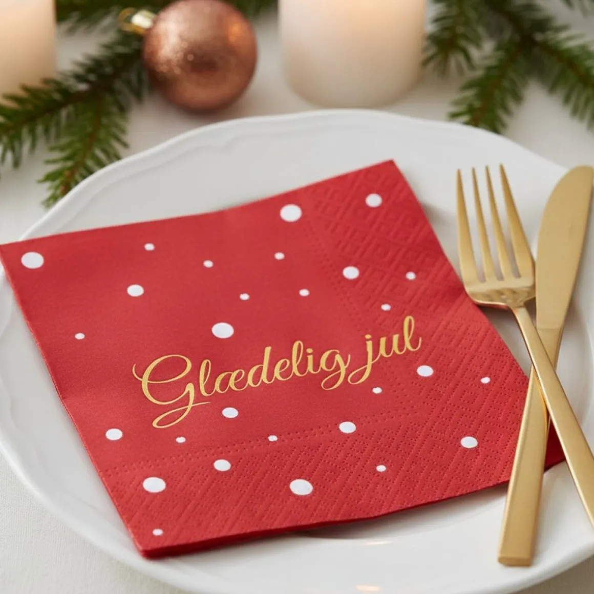 Glædelig Jul Servietter