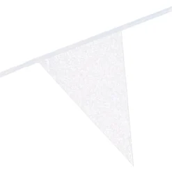 Glimmer Flagguirlande Hvid