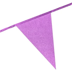 Glimmer Flagguirlande Lyserød