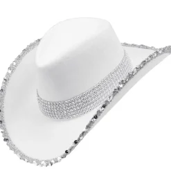 Glimmer Cowboyhat Hvid