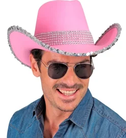 Glimmer Cowboyhat Lyserød