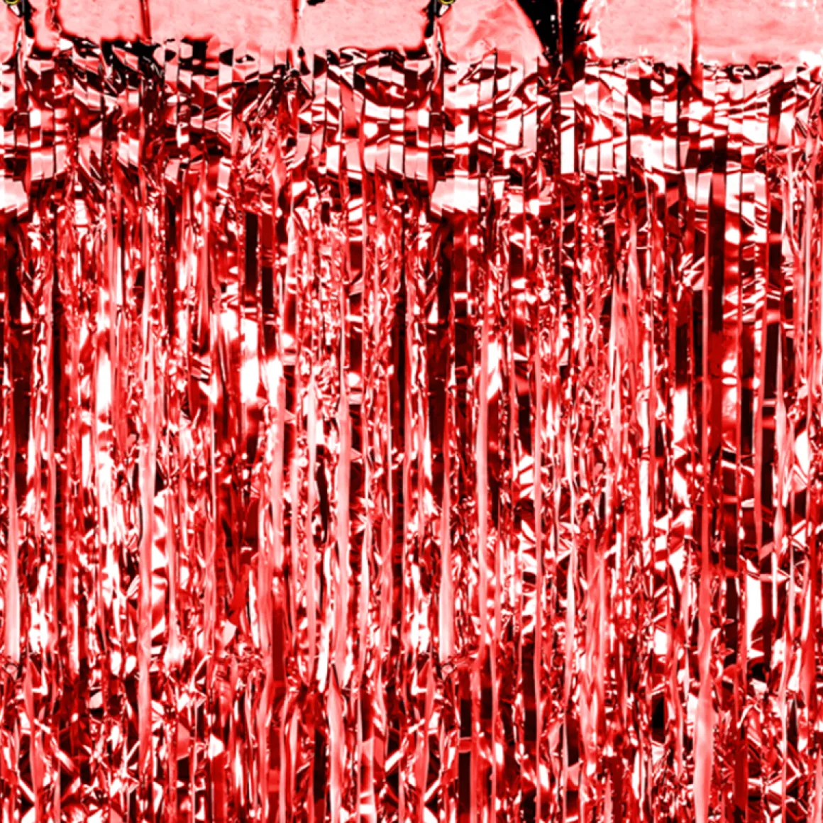 Glimmerforhæng Rød