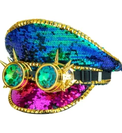 Glimmer Steampunk Kaptajnhat Pink/Blå