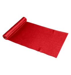Glimmer Velour Bordløber Rød