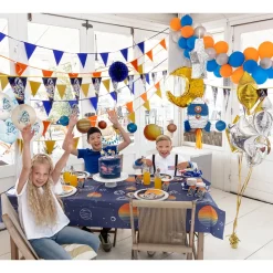 Glimmer Vimpelguirlande Blå