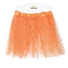 Glitrende Børnetylskørt Orange
