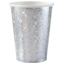 Glitrende Papkrus Sølv