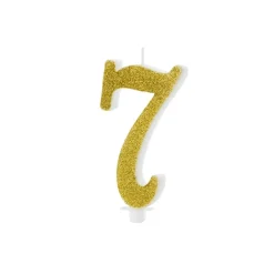 Glitter Kagelys Guld