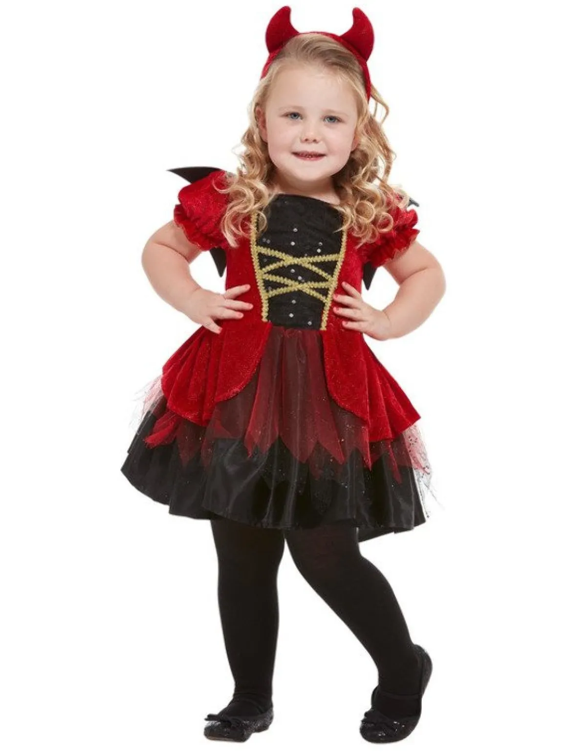 Glitter Djævel Børnekostume
