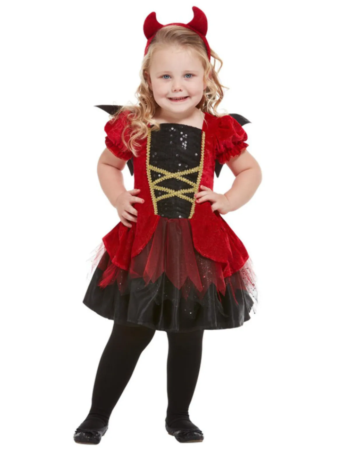 Glitter Djævel Børnekostume